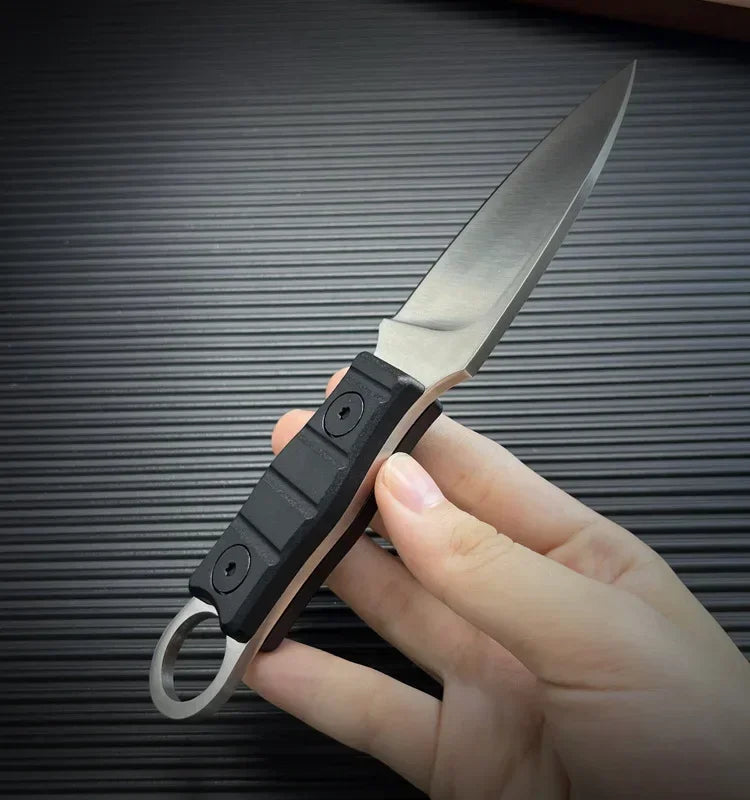 New Pocket knife Outdoor small straight knife,utility knife +K sheath, high hardness survival knife, camping EDC tool portable