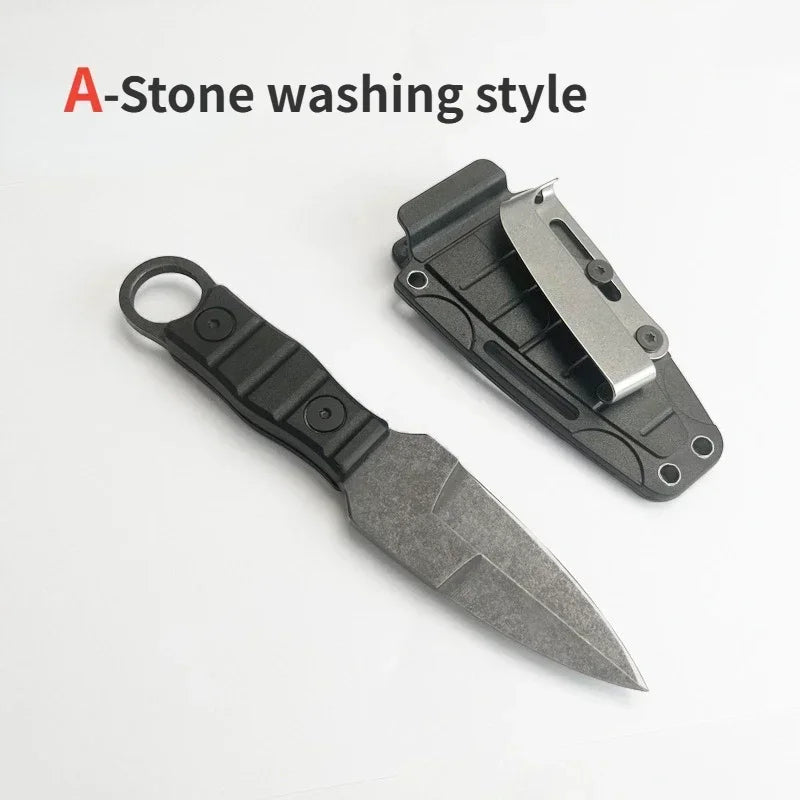 New Pocket knife Outdoor small straight knife,utility knife +K sheath, high hardness survival knife, camping EDC tool portable