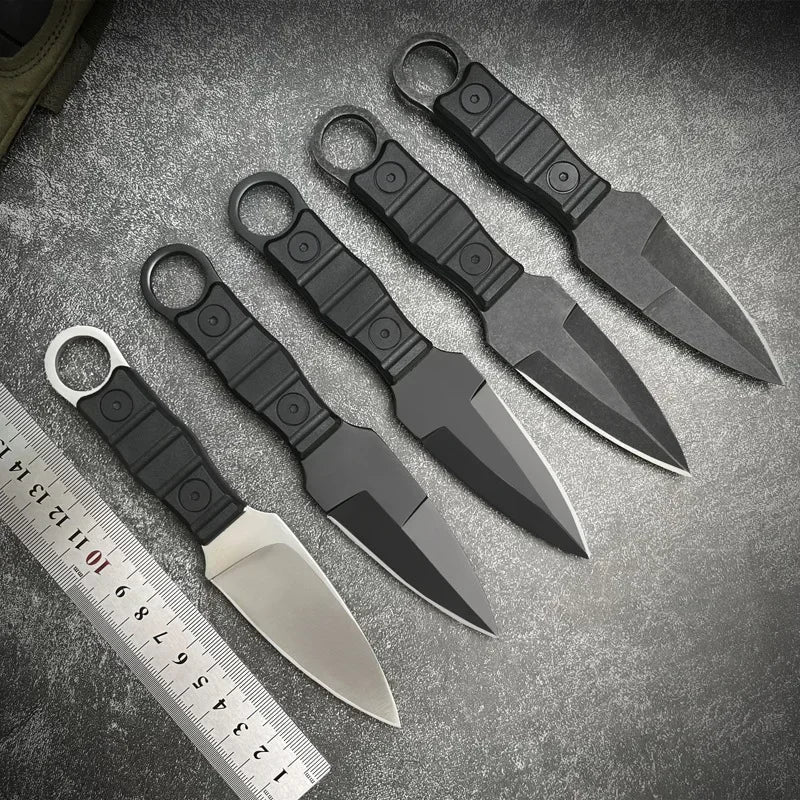 New Pocket knife Outdoor small straight knife,utility knife +K sheath, high hardness survival knife, camping EDC tool portable